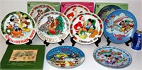 6 Disney Christmas Plates 1979-1988
