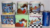 3 Mickey Mouse Coffee Mugs w Boxes