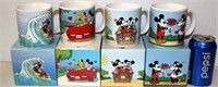 4 Mickey & Minnie Mugs w Boxes