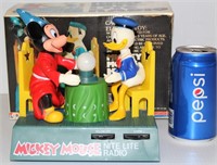 Mickey Mouse Nite-Lite Radio #404 w Box