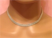 Sterling Silver 4 Layer Beaded Necklace