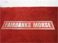 Fairbanks Morse Metal Sign. 24" by 4.5"