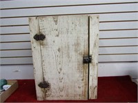 Antique wood cabinet. Wall mount.