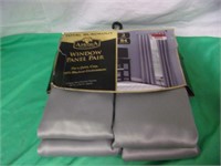 2 Panels of Total Blackout Curtains (Grey)