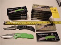 (11) NEW FOLDING KNIVES -  3'' CLOSED