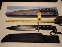 NEW 15'' BOWIE KNIFE W/SHEATH