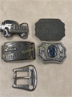 Five Belt Buckles