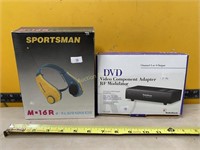 Sportsman Radio Headset & DVD RF Modulator