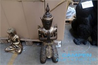 Orientalsk tempelvogter figur