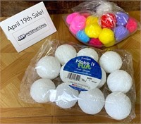 Craft Supplies - Foam Balls / Poms