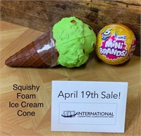 Squishy Ice Cream Cone / Mini Brands Surprise Ball