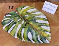 Large Plastic "Leaf" Serving Platter