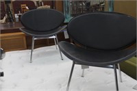 PAIR OF MODERN DESIGN CHAIRS