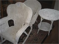 3 Pc Wicker Set