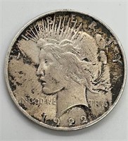 1922 Silver Peace Dollar