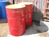 2- 55 Gallon Barrels (Red)