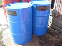 2- 55 Gallon Barrels (Blue)