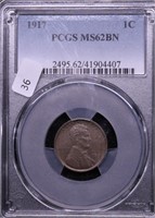 1917 PCGS MS62 LINCOLN CENT