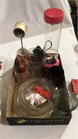 Coke lamp, coke candles, glass trays