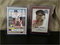 (2) Newer Mickey Mantle Baseball Cards