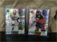 (2) Rare Wayne Gretzky Holographix Hockey Cards