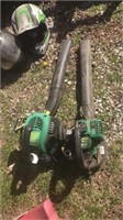 2 weed eater gas blowers