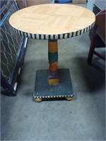 Decorative hand painted table