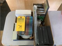 LOT COMPUTER DISCS, DRIVES, ETC (LOCATED IN INMAN