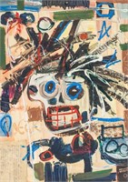 Jean-Michel Basquiat American Oil on Board