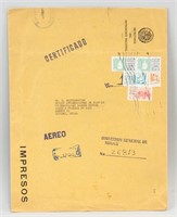Five Assorted Mexican Stamps with Envelope