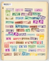 Sixty-Two Assorted American Stamps