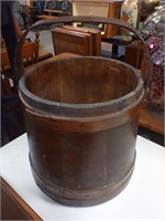 Primitive wood bucket