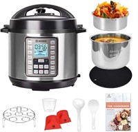 MOOSOO 9-in-1 Electric Pressure Cooker with LCD
