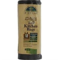 (2) If You Care Tall Kitchen Trash Bag Case of 12