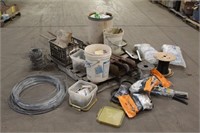 Assorted Fencing Insulators, Wire, Hardware