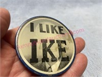 Old “I Like Ike” political button - nice