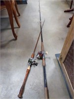 2 cat fish rod and reel