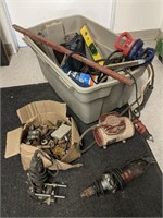 Large Bin Of Power & Hand Tools
