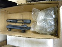 ar bolt, carry handle and machine gun clips