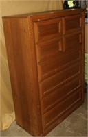 Tall Pressed Wood Dresser 36" x 18" x 56"
