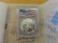 WTC Ground Zero 1991 Silver Eagle Dollar