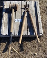 Sledge Hammer and Livestock hoof trimmers