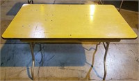 (2) 4ft Wood Collapsing Table