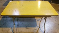 (2) 4ft Wood Collapsing Table
