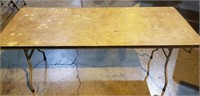 6ft Wood Collapsing Table