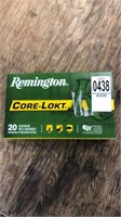 Remington core Lokt 20 center fire rifle 130 gr