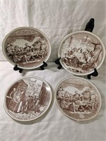 Staffordshire Scenes from Dickens Plates - 4