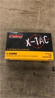 X tac PMC 5.56 20 center fire rifle cartridges