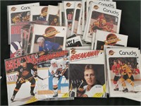 1978-1990 NHL Vancouver Canucks Magazine: 33 Mags