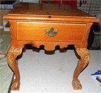 Ball & Claw End Table 26" x 22" x 24"
